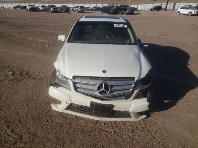 WDDGF8BB2CR191873 - 2012 MERCEDES-BENZ C 300 4MATIC WHITE photo 5