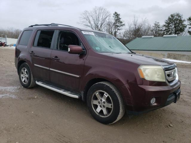 5FNYF4H9XBB019025 - 2011 HONDA PILOT TOURING BURGUNDY photo 4