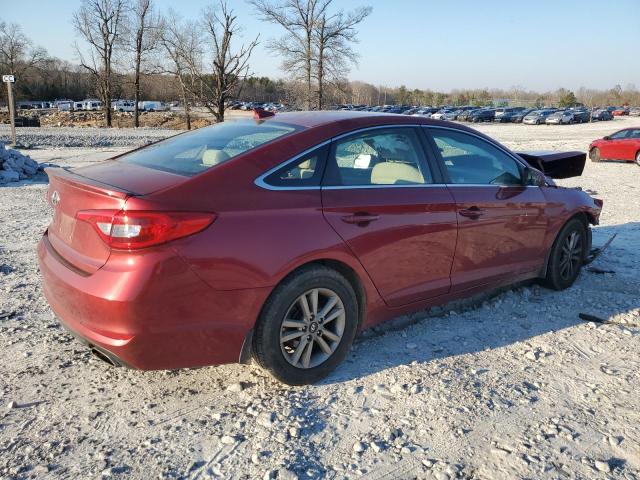 5NPE24AF0FH172244 - 2015 HYUNDAI SONATA SE RED photo 3