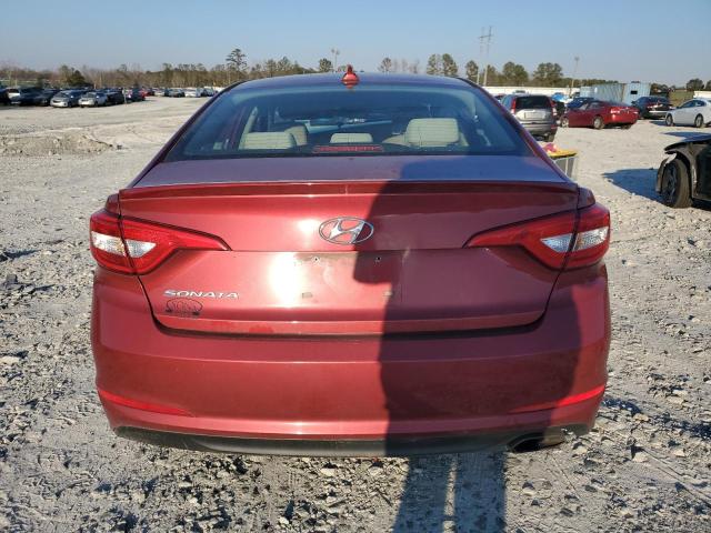 5NPE24AF0FH172244 - 2015 HYUNDAI SONATA SE RED photo 6