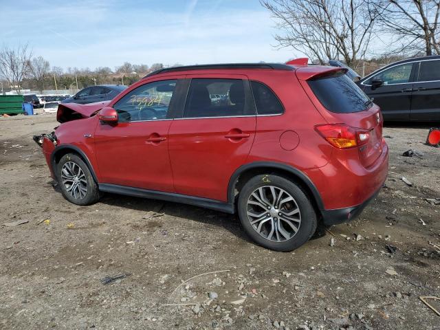 JA4AR4AW6HZ018363 - 2017 MITSUBISHI OUTLANDER SEL RED photo 2