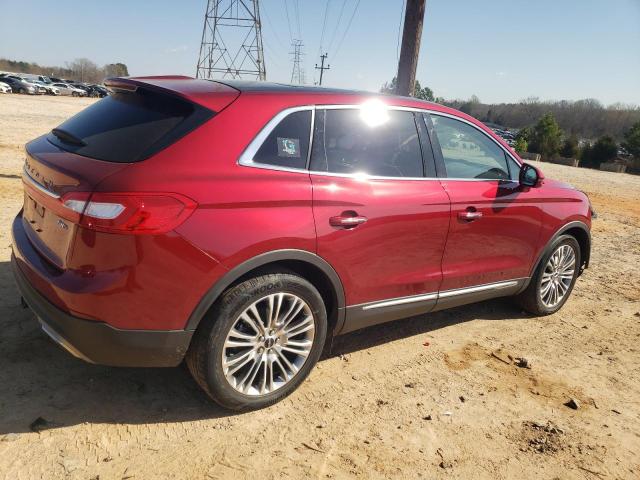 2LMPJ8LR2JBL30355 - 2018 LINCOLN MKX RESERVE BURGUNDY photo 3