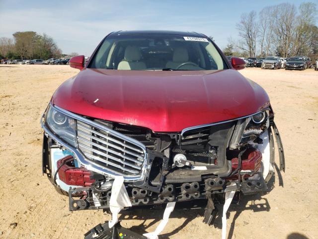 2LMPJ8LR2JBL30355 - 2018 LINCOLN MKX RESERVE Բորդո լուսանկար 5