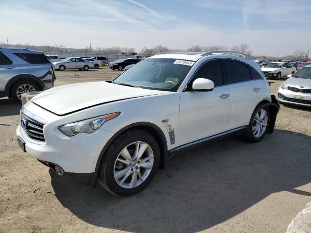 JN8CS1MW8DM174686 - 2013 INFINITI FX37 WHITE photo 1