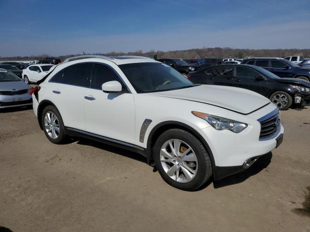 JN8CS1MW8DM174686 - 2013 INFINITI FX37 WHITE photo 4