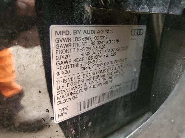 WA1VAAF70KD023913 - 2019 AUDI Q7 PRESTIGE BLACK photo 14