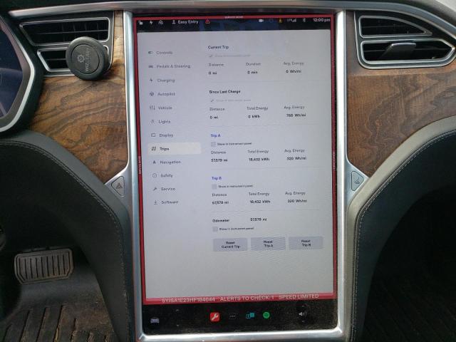 5YJSA1E23HF184644 - 2017 TESLA MODEL S Արծաթագույն լուսանկար 9