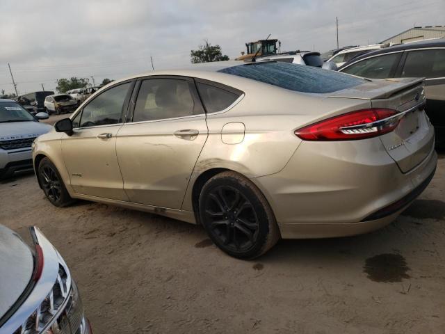 3FA6P0LUXJR197349 - 2018 FORD FUSION SE HYBRID TAN photo 2