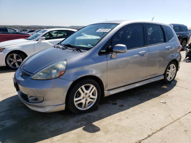 JHMGD38607S009758 - 2007 HONDA FIT S SILVER photo 1