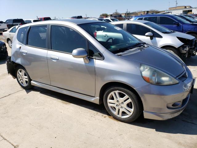 JHMGD38607S009758 - 2007 HONDA FIT S SILVER photo 4