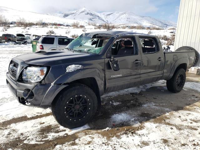 3TMMU4FN5BM026822 - 2011 TOYOTA TACOMA DOUBLE CAB LONG BED GRAY photo 1