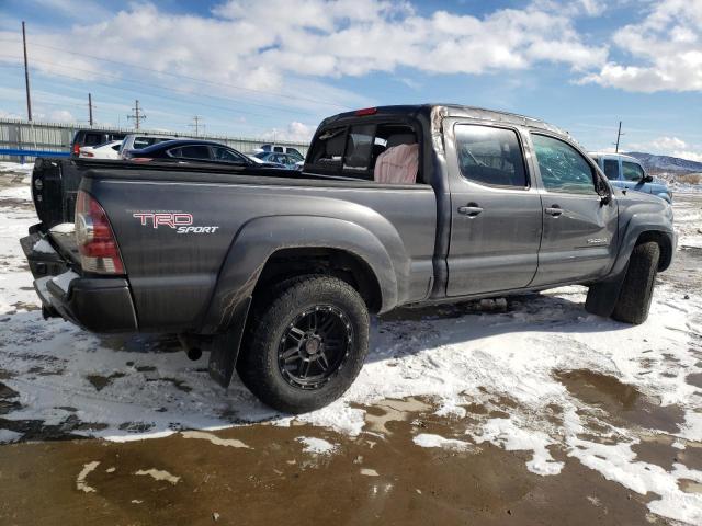 3TMMU4FN5BM026822 - 2011 TOYOTA TACOMA DOUBLE CAB LONG BED GRAY photo 3