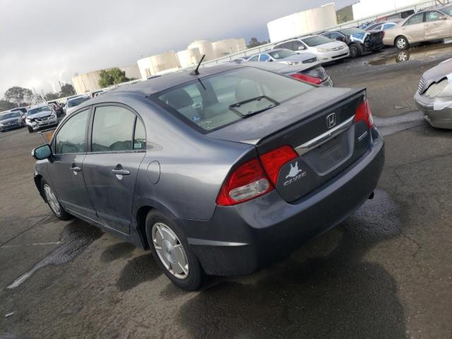 JHMFA36209S009329 - 2009 HONDA CIVIC HYBRID GRAY photo 2