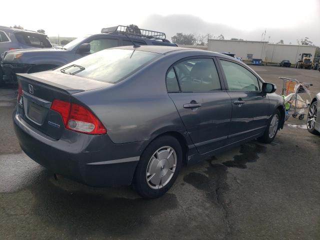 JHMFA36209S009329 - 2009 HONDA CIVIC HYBRID GRAY photo 3