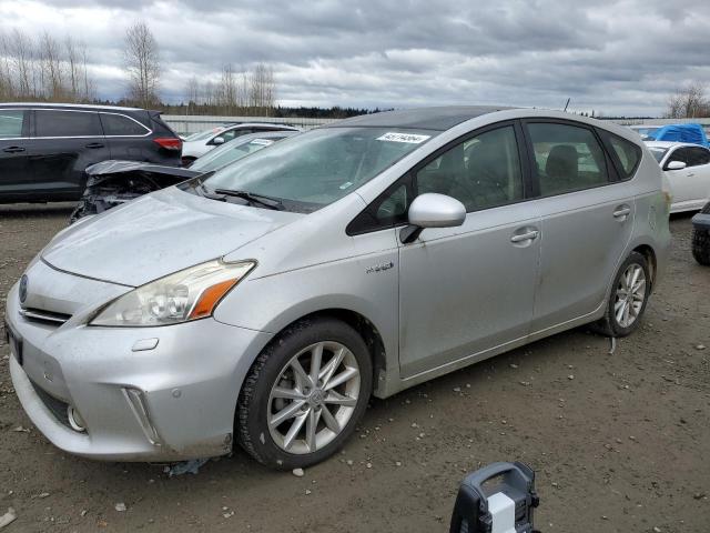 JTDZN3EUXE3329445 - 2014 TOYOTA PRIUS V SILVER photo 1