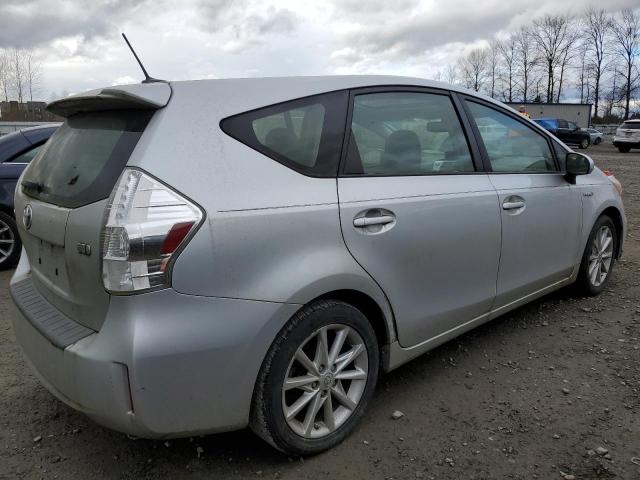 JTDZN3EUXE3329445 - 2014 TOYOTA PRIUS V SILVER photo 3