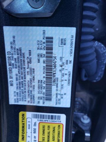 1LN6L9PK1L5604754 - 2020 LINCOLN CONTINENTA GRAY photo 12