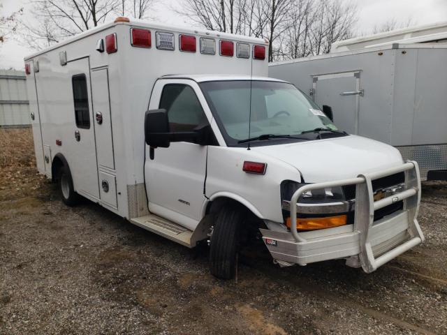 1GB6G5CG1E1185192 - 2014 CHEVROLET EXPRESS G4 WHITE photo 1