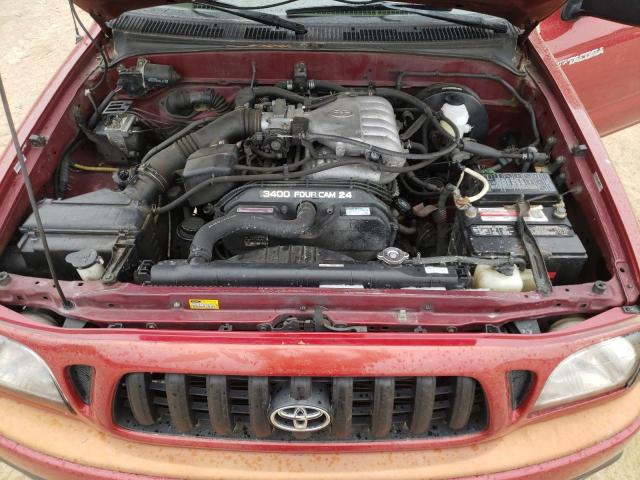 5TEGN92N44Z402980 - 2004 TOYOTA TACOMA DOUBLE CAB PRERUNNER RED photo 11
