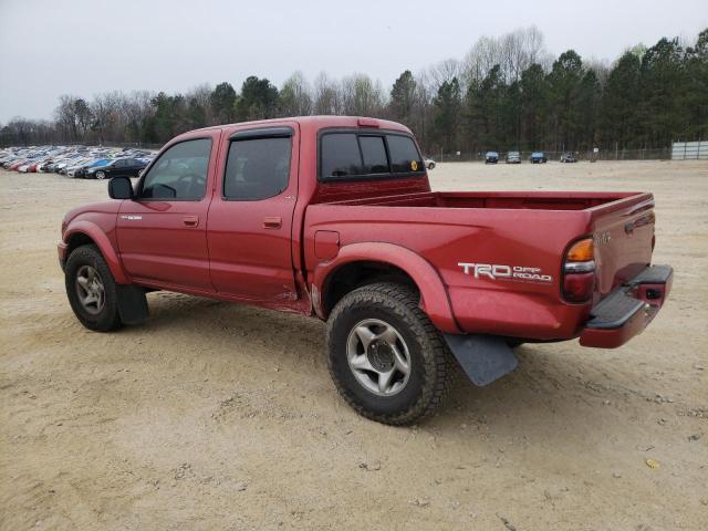 5TEGN92N44Z402980 - 2004 TOYOTA TACOMA DOUBLE CAB PRERUNNER RED photo 2
