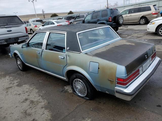 1G4XC69X9FW400732 - 1985 BUICK SKYLARK X-BODY LIMITED BLUE photo 2