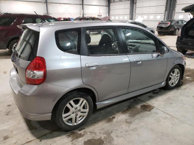 JHMGD38618S033066 - 2008 HONDA FIT SPORT GRAY photo 3