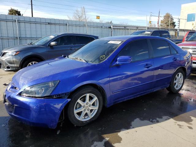 1HGCM55113A130725 - 2003 HONDA ACCORD DX BLUE photo 1