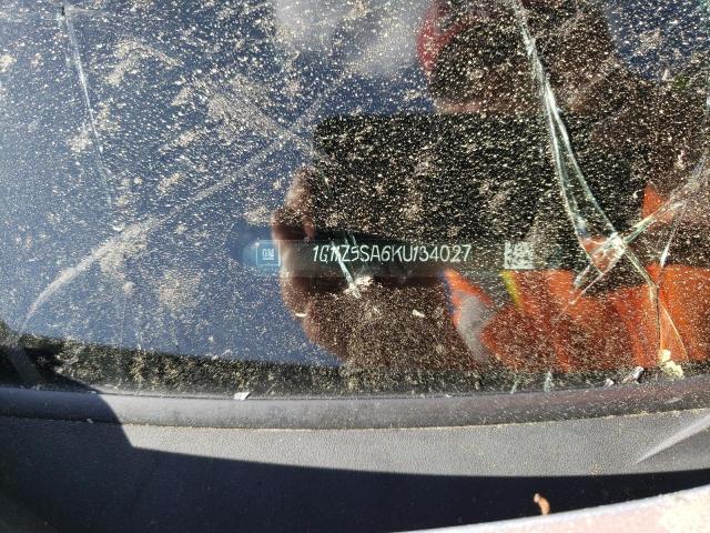 1G11Z5SA6KU134027 - 2019 CHEVROLET IMPALA LT SILVER photo 12