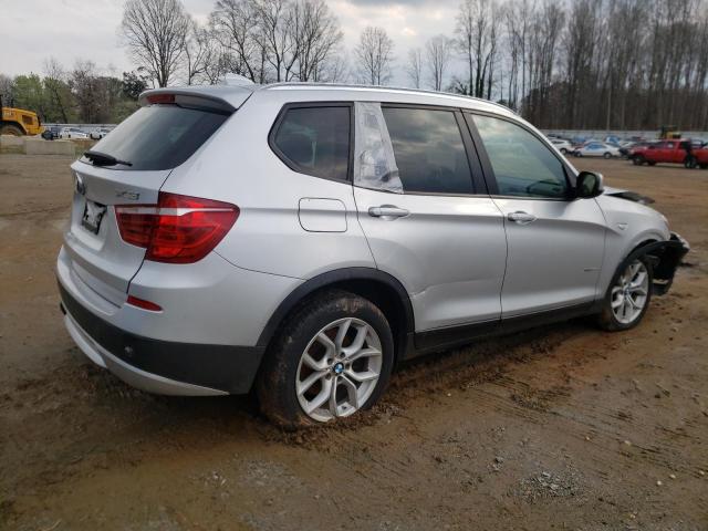 5UXWX7C54E0E82387 - 2014 BMW X3 XDRIVE35I SILVER photo 3