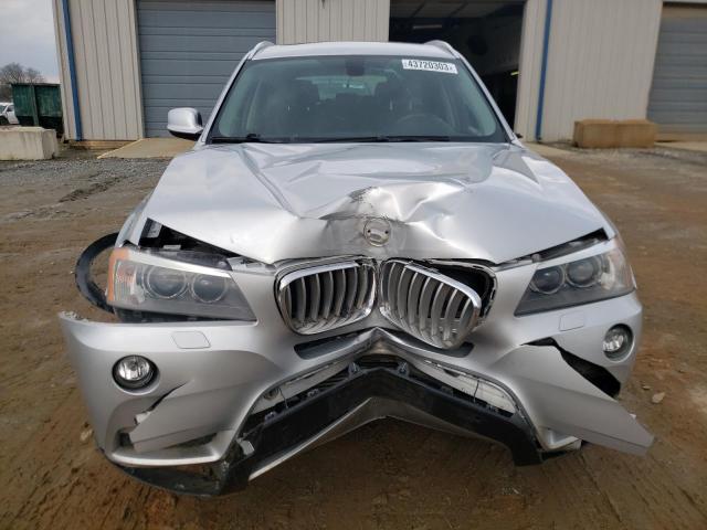 5UXWX7C54E0E82387 - 2014 BMW X3 XDRIVE35I SILVER photo 5