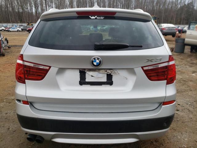 5UXWX7C54E0E82387 - 2014 BMW X3 XDRIVE35I SILVER photo 6