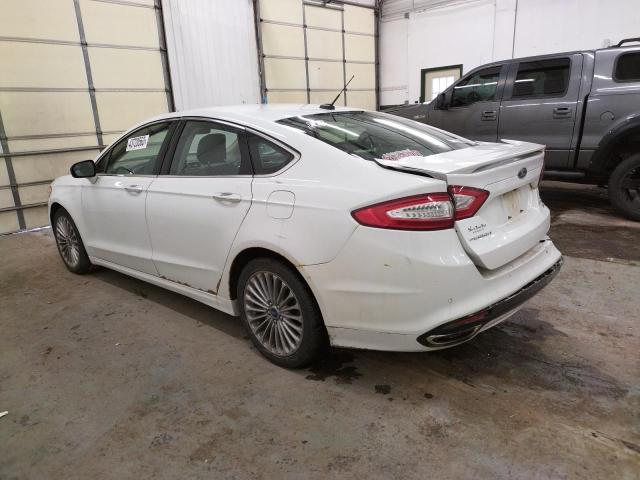 3FA6P0K99ER130258 - 2014 FORD FUSION TITANIUM WHITE photo 2