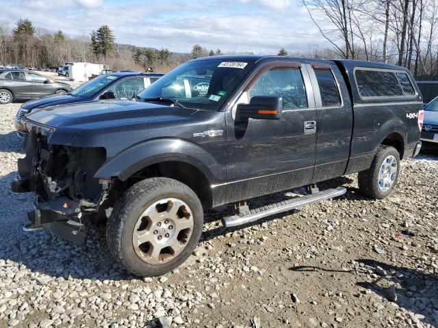 1FTFX1EF5BKD07048 - 2011 FORD F150 SUPER CAB BLACK photo 1