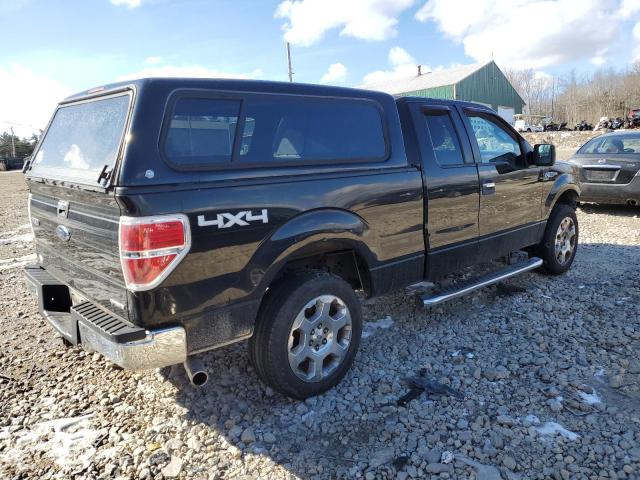 1FTFX1EF5BKD07048 - 2011 FORD F150 SUPER CAB BLACK photo 3