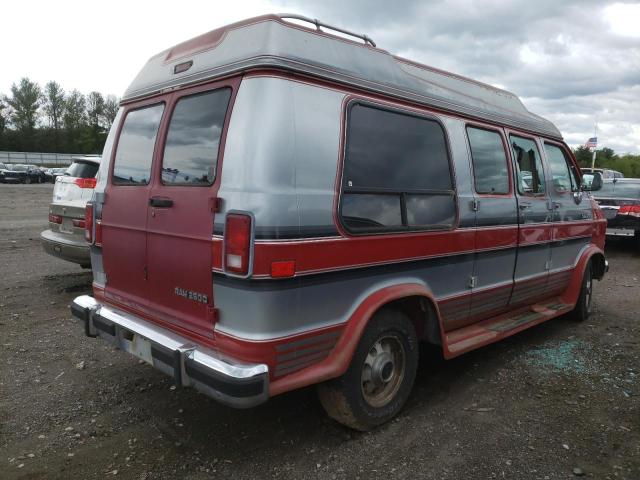 2B6HB21Y0PK532777 - 1993 DODGE RAM 150 B250 BURGUNDY photo 3