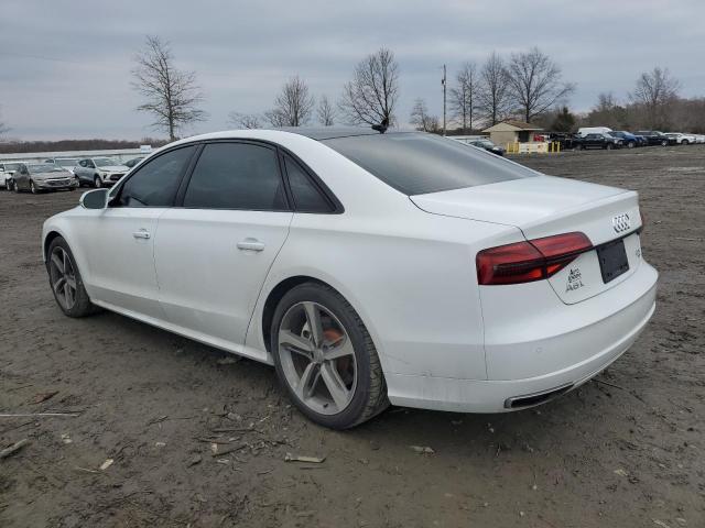 WAU44AFD9JN000764 - 2018 AUDI A8 L QUATTRO WHITE photo 2