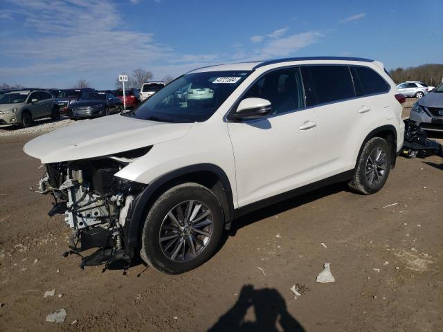 5TDJZRFH6KS593178 - 2019 TOYOTA HIGHLANDER SE WHITE photo 1