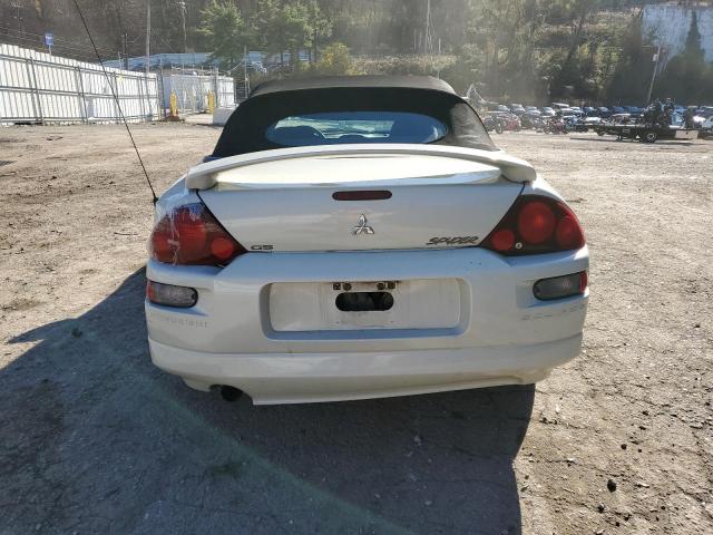 4A3AE45GX2E106610 - 2002 MITSUBISHI ECLIPSE SPYDER GS WHITE photo 6