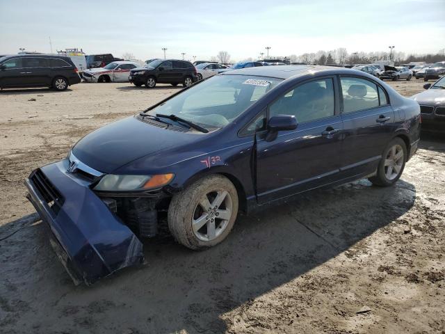 1HGFA16898L103536 - 2008 HONDA CIVIC EX BLUE photo 1