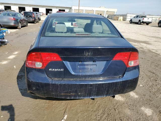 1HGFA16898L103536 - 2008 HONDA CIVIC EX BLUE photo 6