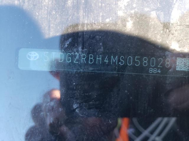 5TDGZRBH4MS058028 - 2021 TOYOTA HIGHLANDER XLE BLACK photo 13