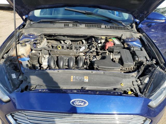 3FA6P0H71DR183010 - 2013 FORD FUSION SE BLUE photo 11