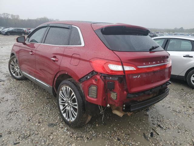 2LMTJ6LR5GBL37201 - 2016 LINCOLN MKX RESERVE 红色 照片 2