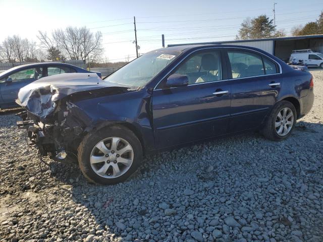 KNAGE123985226482 - 2008 KIA OPTIMA LX BLUE photo 1