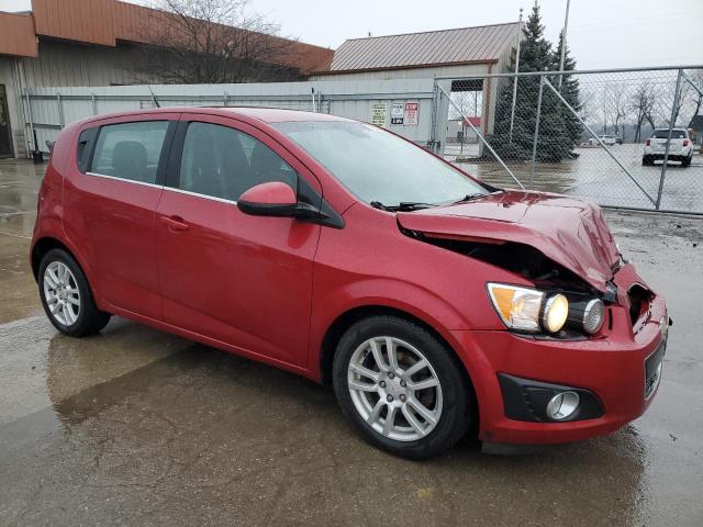 1G1JC6SH6C4129853 - 2012 CHEVROLET SONIC LT BURGUNDY photo 4