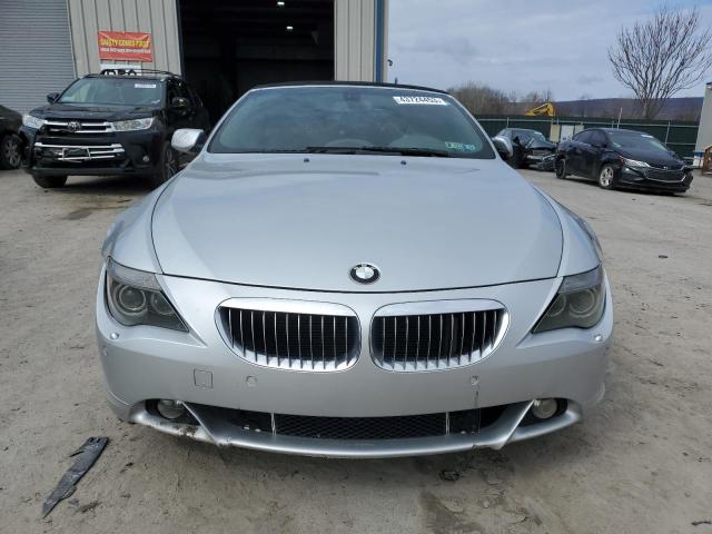 WBAEK73414B322872 - 2004 BMW 645 CI AUTOMATIC SILVER photo 5