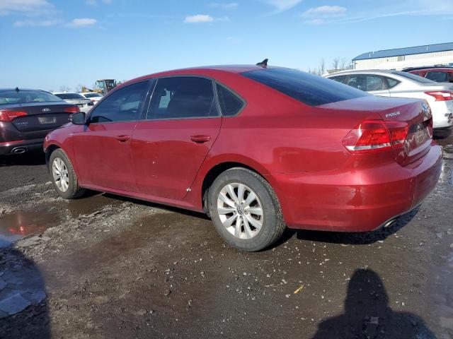 1VWAT7A3XFC027420 - 2015 VOLKSWAGEN PASSAT S RED photo 2