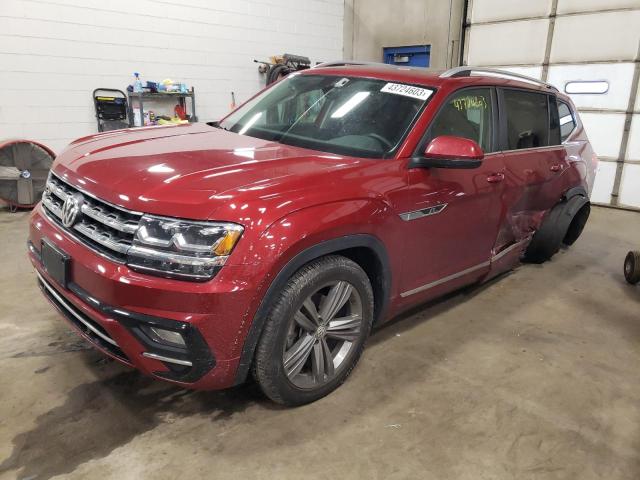 1V2RR2CA7KC566797 - 2019 VOLKSWAGEN ATLAS SEL RED photo 1