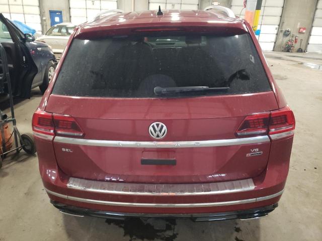 1V2RR2CA7KC566797 - 2019 VOLKSWAGEN ATLAS SEL RED photo 6