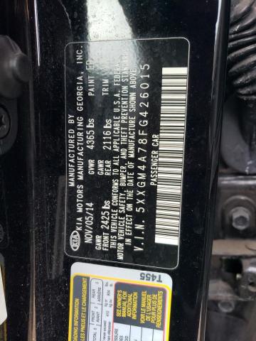 5XXGM4A78FG426015 - 2015 KIA OPTIMA LX BLACK photo 13